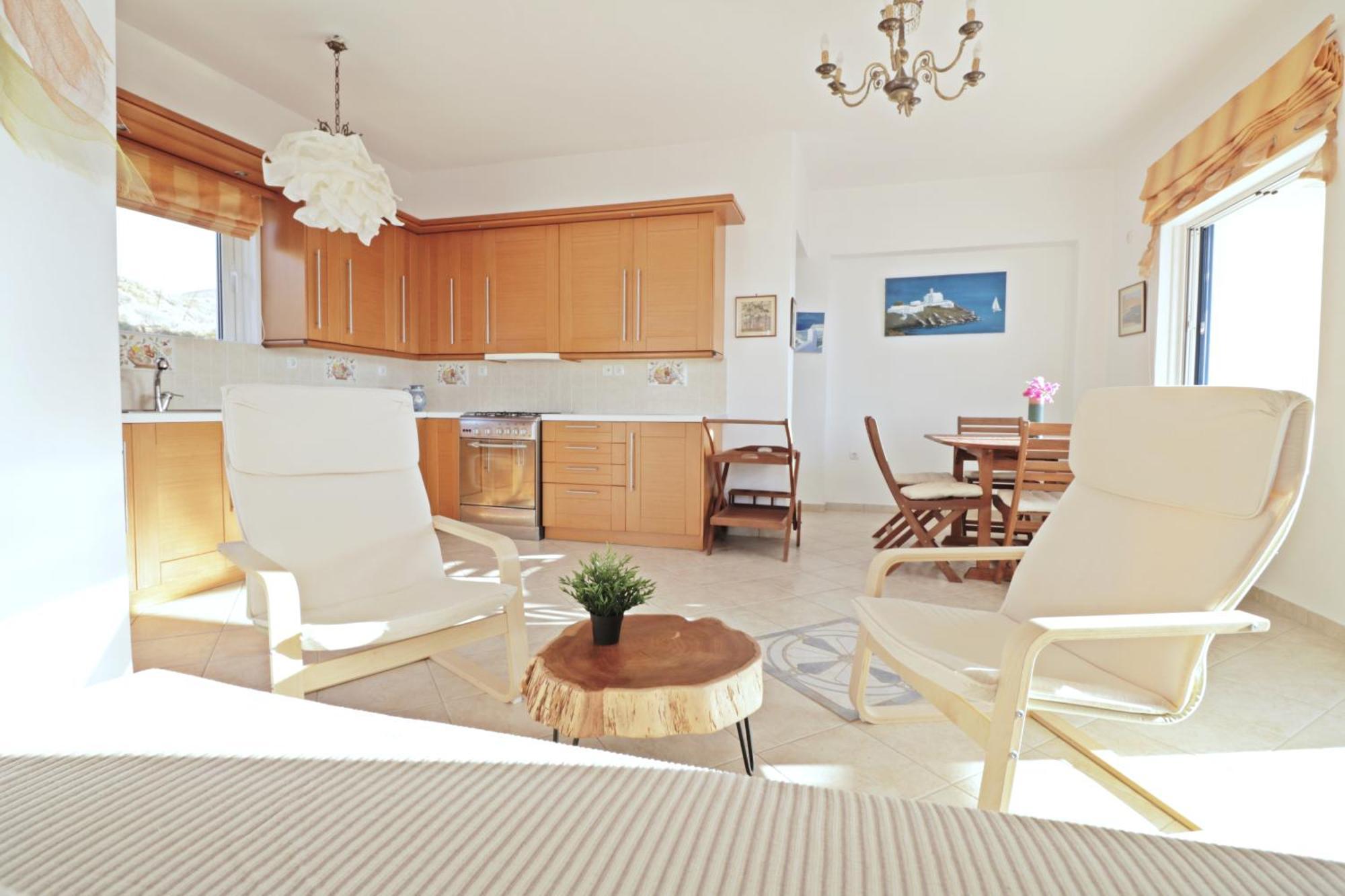 Unique Off Grid Seafront Villa Chora de Ios Exterior foto